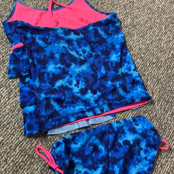 Justice Girls Swimwear Tankini Set (swim suit) - Picture 3 of 7